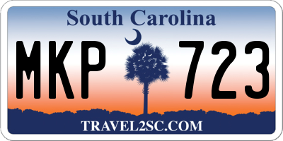 SC license plate MKP723