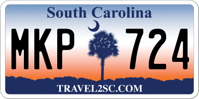 SC license plate MKP724