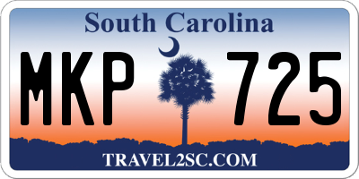 SC license plate MKP725