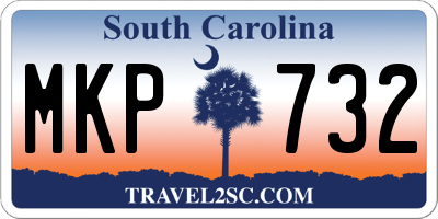 SC license plate MKP732