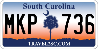 SC license plate MKP736