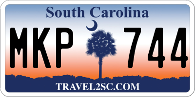 SC license plate MKP744