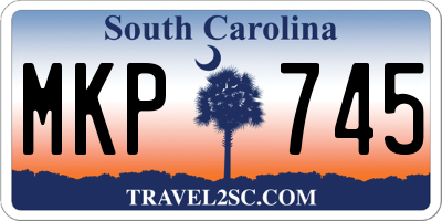 SC license plate MKP745