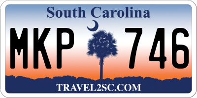 SC license plate MKP746