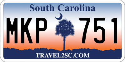 SC license plate MKP751