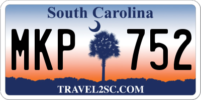 SC license plate MKP752