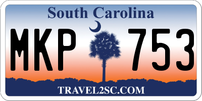 SC license plate MKP753