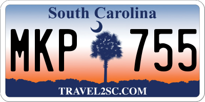 SC license plate MKP755