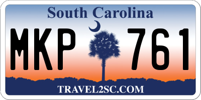SC license plate MKP761