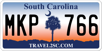 SC license plate MKP766