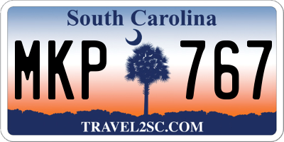 SC license plate MKP767