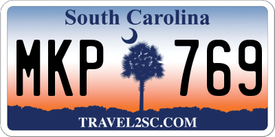 SC license plate MKP769