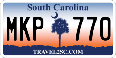 SC license plate MKP770