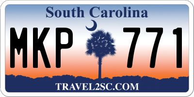 SC license plate MKP771