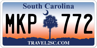 SC license plate MKP772
