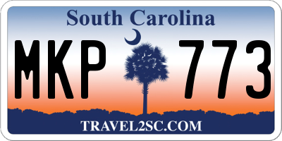 SC license plate MKP773