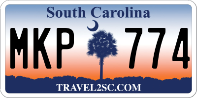 SC license plate MKP774