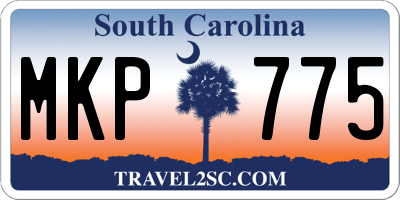 SC license plate MKP775
