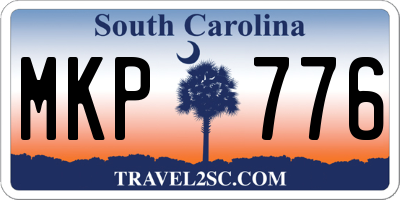 SC license plate MKP776