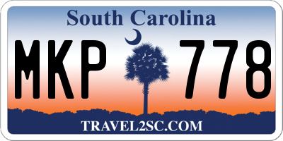 SC license plate MKP778