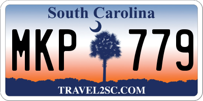 SC license plate MKP779
