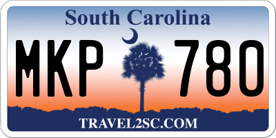 SC license plate MKP780