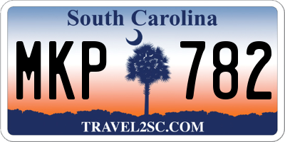 SC license plate MKP782
