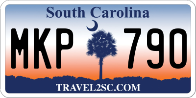SC license plate MKP790