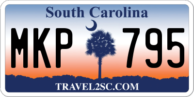 SC license plate MKP795