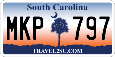 SC license plate MKP797