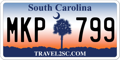 SC license plate MKP799