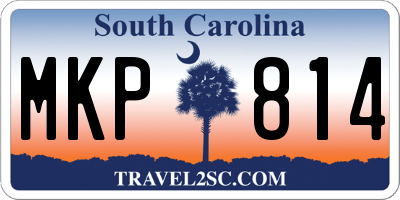 SC license plate MKP814