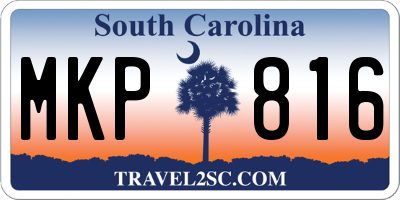SC license plate MKP816