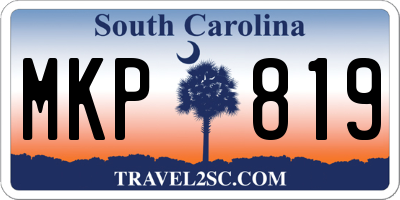 SC license plate MKP819