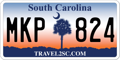 SC license plate MKP824