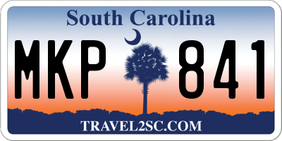 SC license plate MKP841