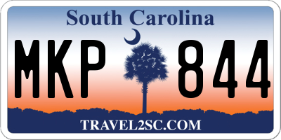 SC license plate MKP844