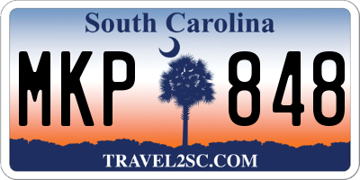 SC license plate MKP848