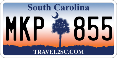 SC license plate MKP855