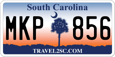 SC license plate MKP856