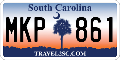 SC license plate MKP861