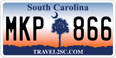 SC license plate MKP866
