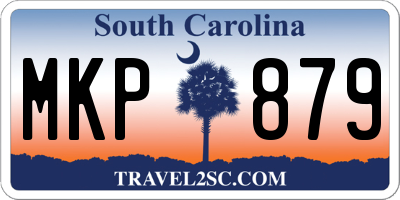 SC license plate MKP879