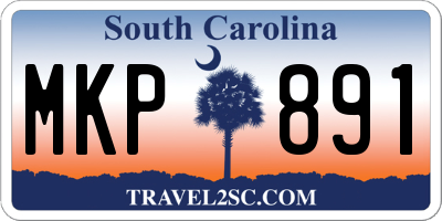 SC license plate MKP891