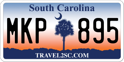 SC license plate MKP895