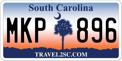 SC license plate MKP896