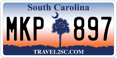 SC license plate MKP897