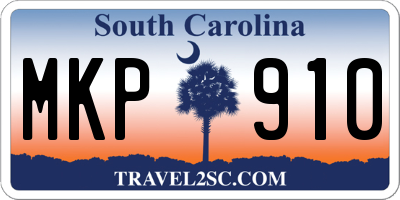 SC license plate MKP910
