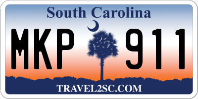 SC license plate MKP911