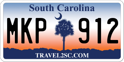SC license plate MKP912